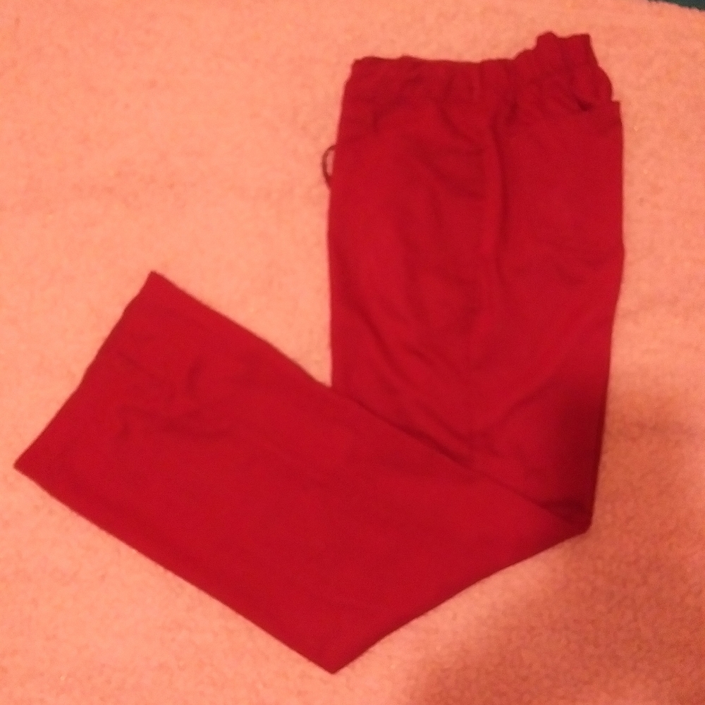 Size Small Reddish Orange Scrub Star Scrub Bottoms